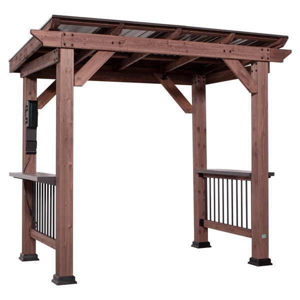 Backyard Discovery Saxony Wooden Grill Gazebo | Wayfair